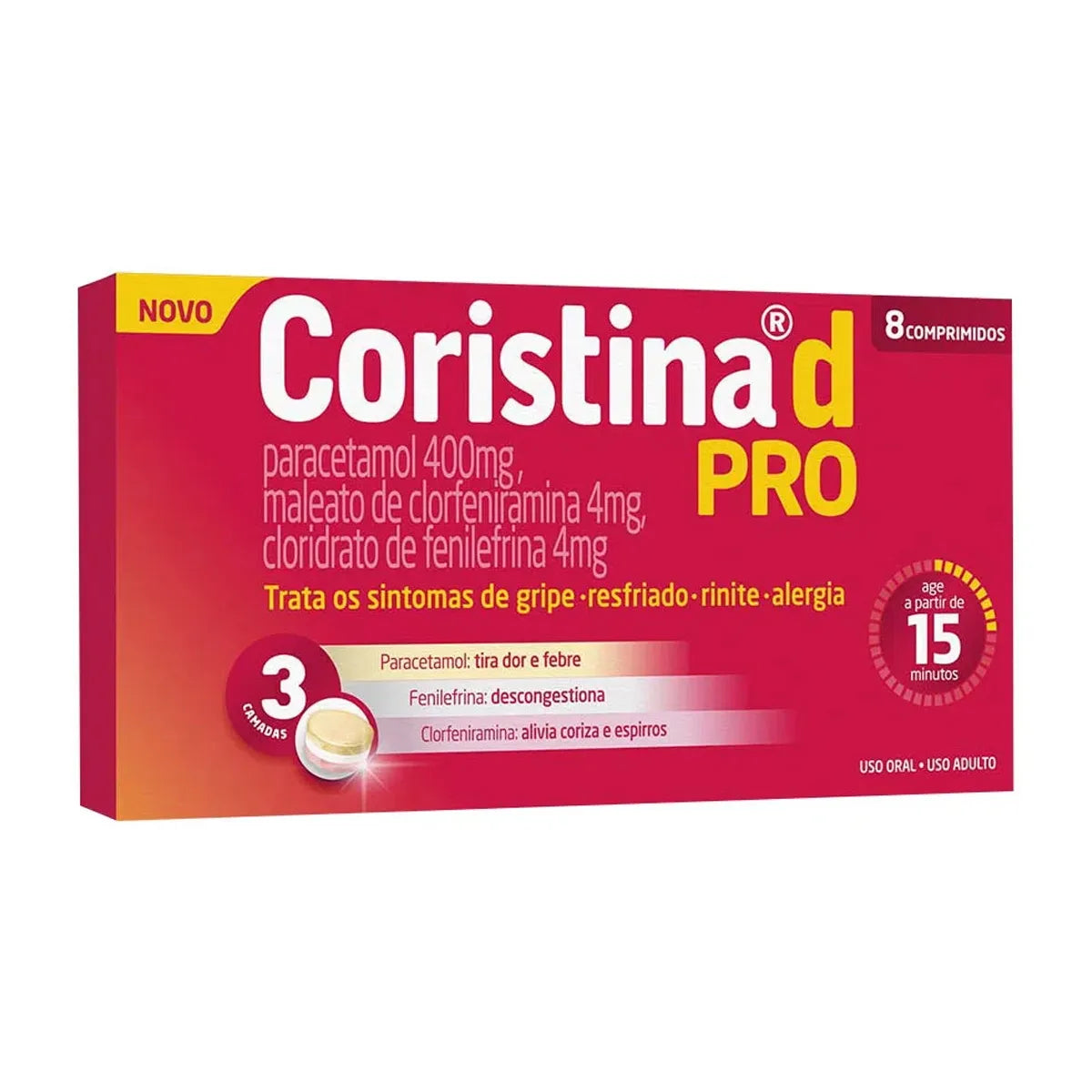 Coristina D Pro - 8 Comprimidos